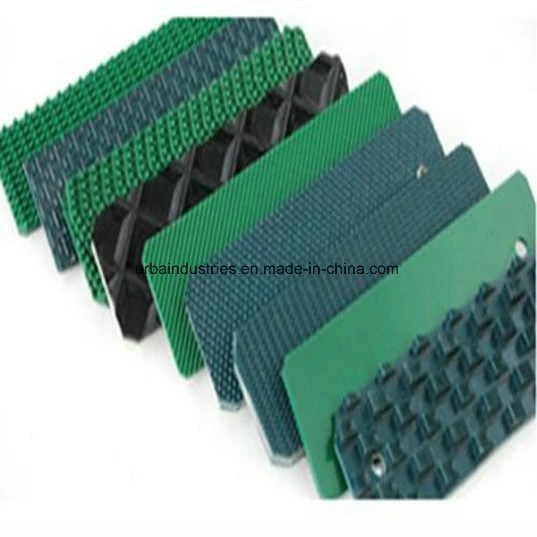 Supar Abrasive Long Service Life Square Rubber Belt Diamond Conveyor Belt