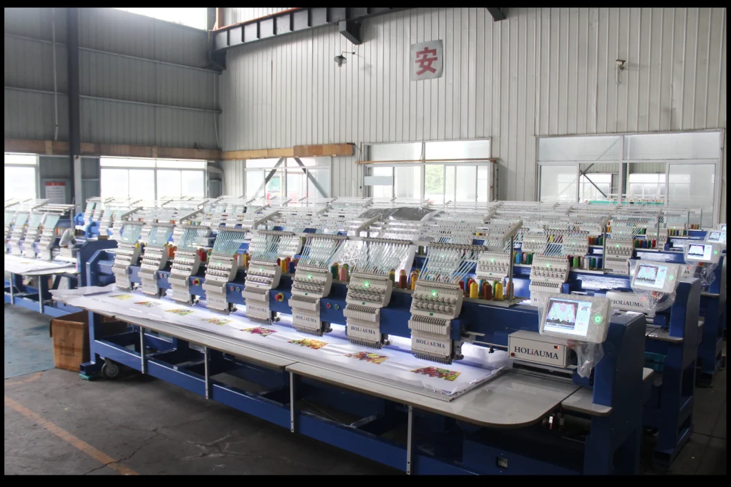 5 Years Warranty! Holiauma Factory Barudan Type 15 Needles 8 Heads Computerized Cap Shirt Customized Embroidery Machine 1/2/4/6/8 Heads for Sale