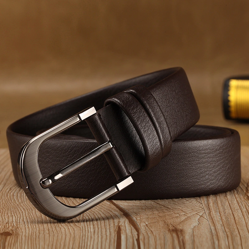 High Quality Wholesale Pin Buckle Men′s Belt Leisure Belt