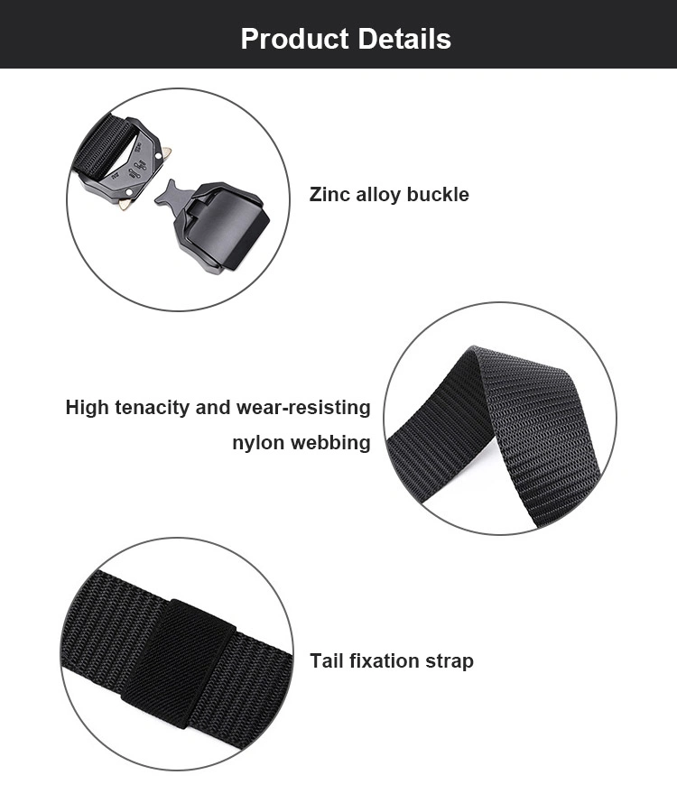 Mil Style Battle Molle Nylon Heavy Duty Rigger Tactical Belt with Alloy Buckle