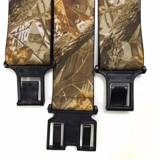 Мужские рабочие подтяжки с камуфляжным сублимационным принтом и пластиковой пряжкой 50 мм, прочный эластичный зажим 5 см с индивидуальным логотипом
